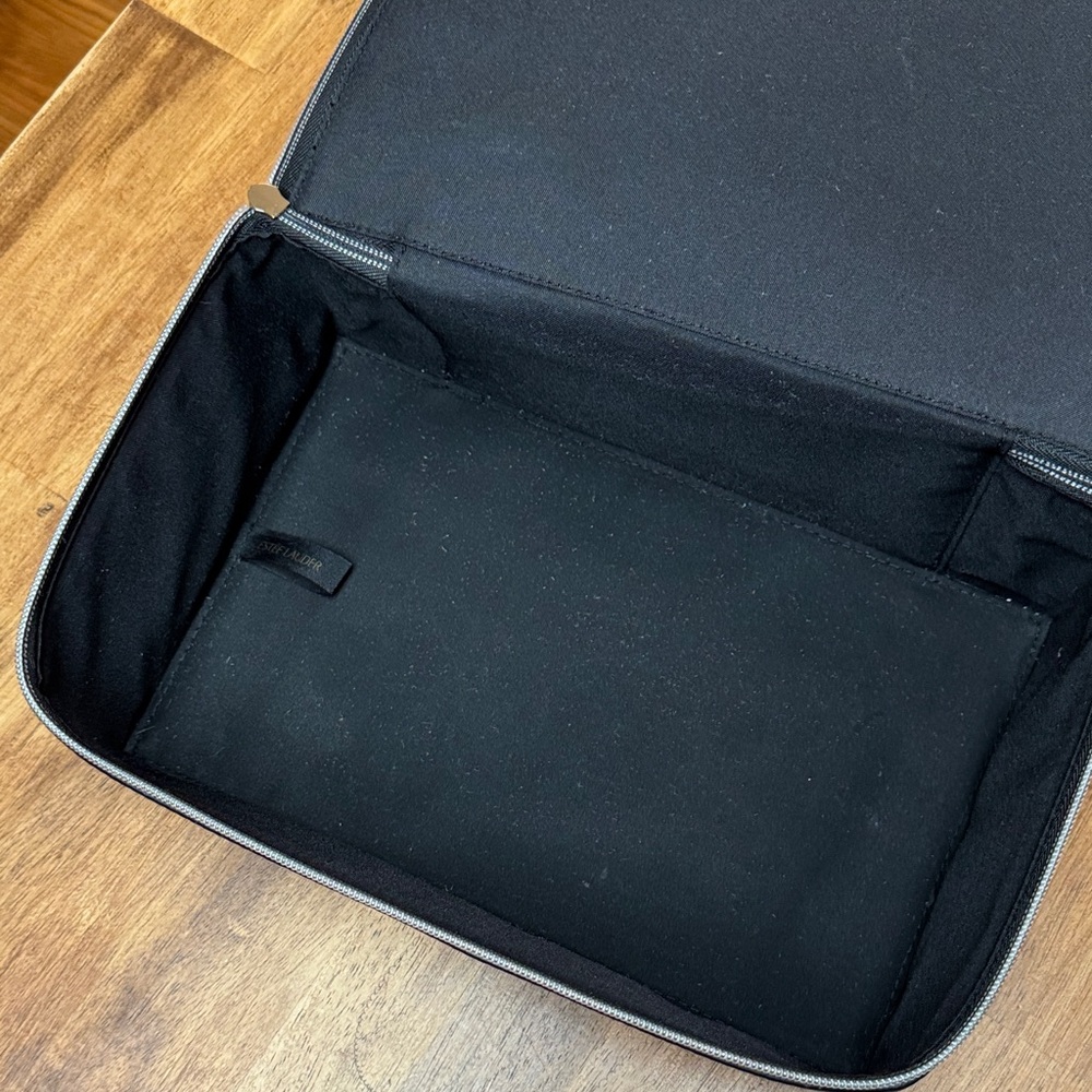 Estee Lauder Black and Gray Cosmetic Bag with makeup included - Picture 10 of 15